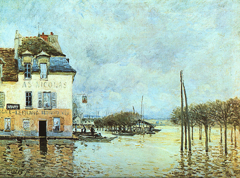 Alfred Sisley Flood at Pont-Marley